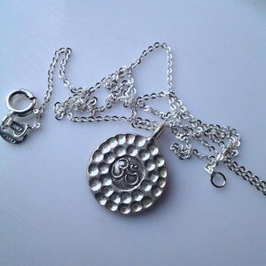sterling silver OM necklace